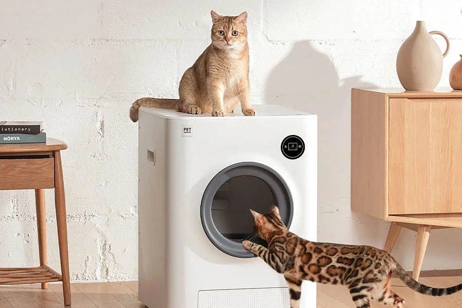 litter boxes for multiple cats